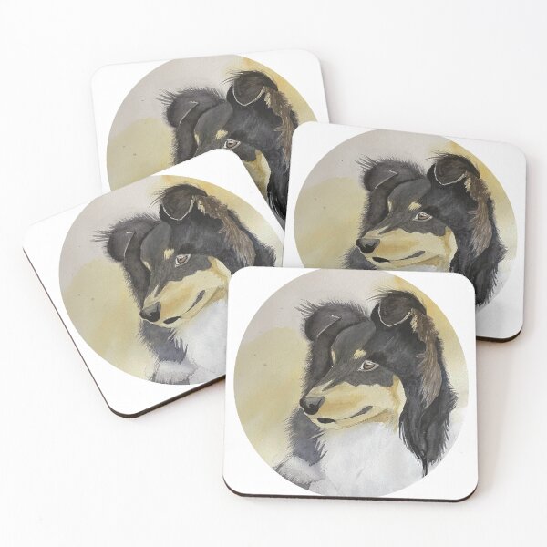 Item preview, watercolor australian sheepdog designed and sold by LiliDN.