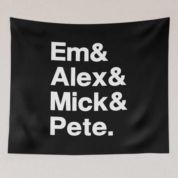 Item preview, Em & Alex & Mick & Pete designed and sold by Good-Looking Corpse.