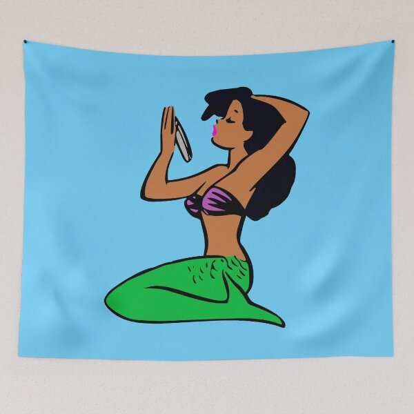 Item preview, afro latina mermaid designed and sold by Gossip Rag.
