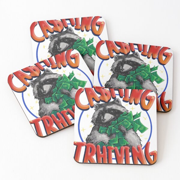 Item preview, Hustling Raccoon designed and sold by dreeazule.
