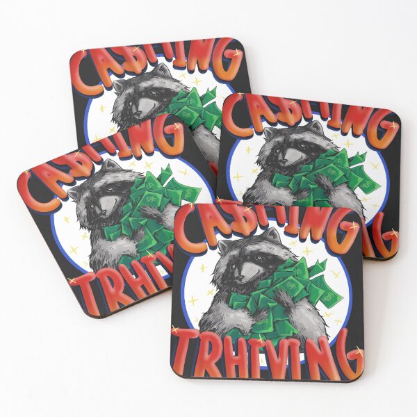 Item preview, Hustling Raccoon designed and sold by dreeazule.
