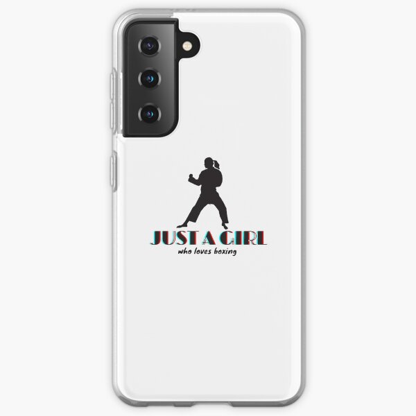 Just a girl who loves Boxing Fitted T-Shirt Samsung Galaxy Soft Case