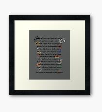 Shadowhunters Nursery Rhyme Framed Print