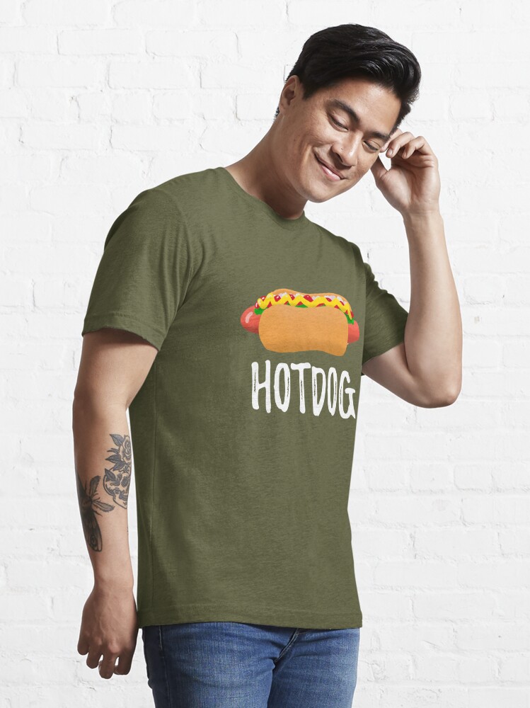 Hot Dog Emoji T-Shirt Ketchup Mustard Relish Sauerkraut-Teevkd