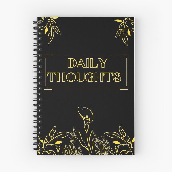 Item preview, Journal For Your Thoughts - Black designed and sold by dulithalatangi.