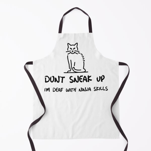Item preview, Dont Sneak Up - Deaf Cat With Ninja Skills designed and sold by Purrfecta.