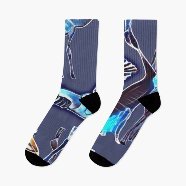 Item preview, cranes, mating dance, night, blue, trend of the year designed and sold by Maria Mihailova.