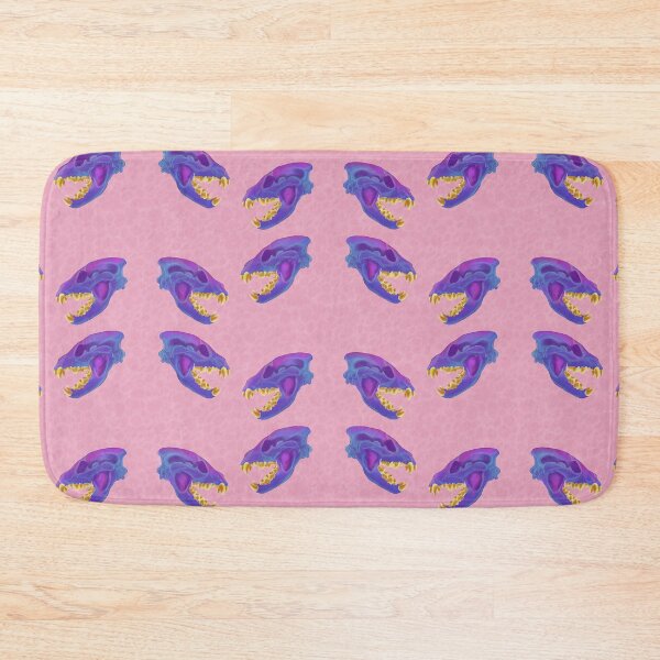 Item preview, Diaphonized Hyena Skull Gold Teeth Pink designed and sold by Ashley Gagnon.