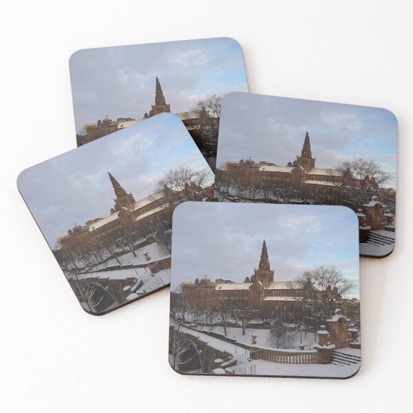 Item preview, View Over A Snowy Glasgow Cathedral designed and sold by FlikeNoir.