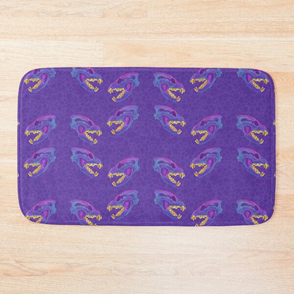 Item preview, Diaphonized Hyena Skull Gold Teeth Purple designed and sold by Ashley Gagnon.