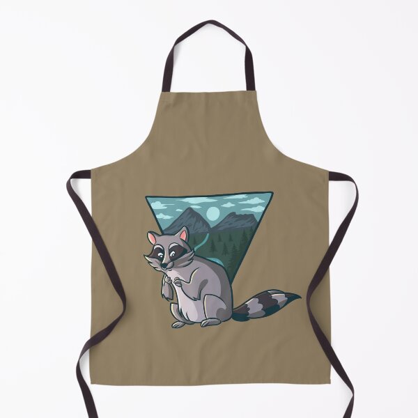 Item preview, Cute Racoon And Mountain Landscape designed and sold by Chubuter.