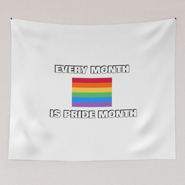 Item preview, Every month is pride month - LGBTQ rainbow flag designed and sold by Inspirationmotivation.