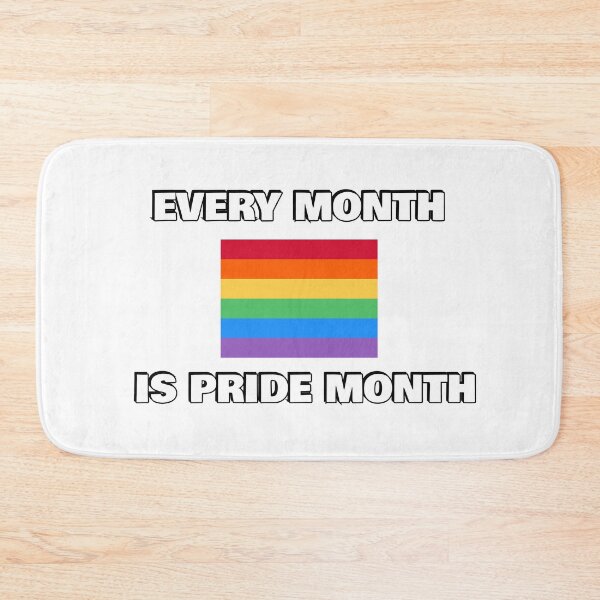 Item preview, Every month is pride month - LGBTQ rainbow flag designed and sold by Inspirationmotivation.