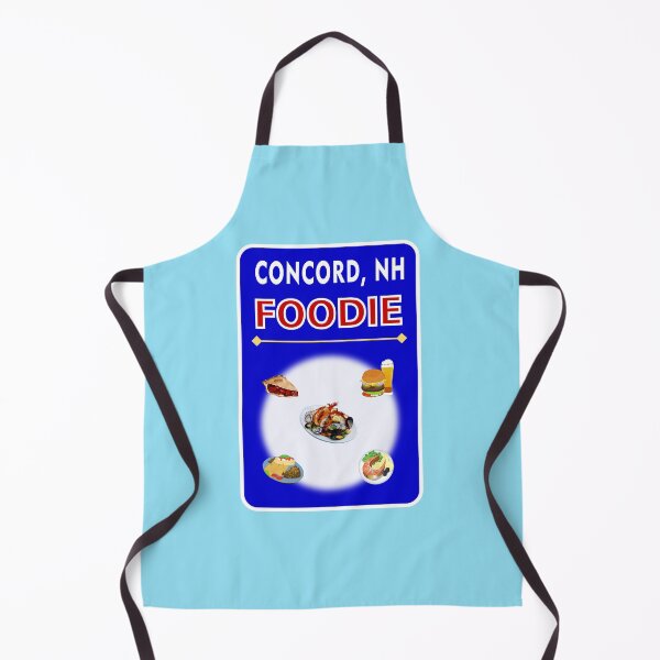 Item preview, Concord, New Hampshire  - Foodie - Ocean Blue Background designed and sold by ThisNThatImages.
