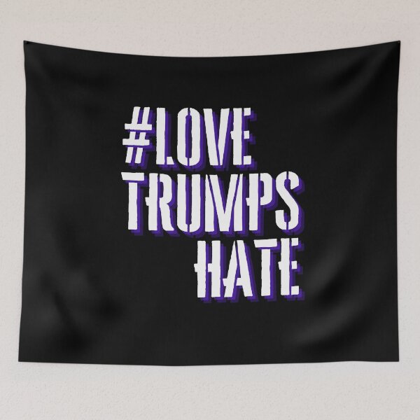 Item preview, Love Trumps Hate | Anti Trump designed and sold by StickerPolitics.