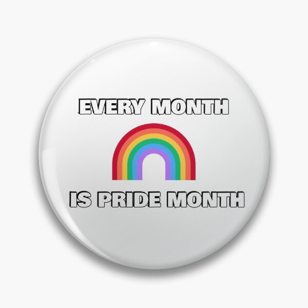 Item preview, Every month is pride month rainbow   designed and sold by Inspirationmotivation.