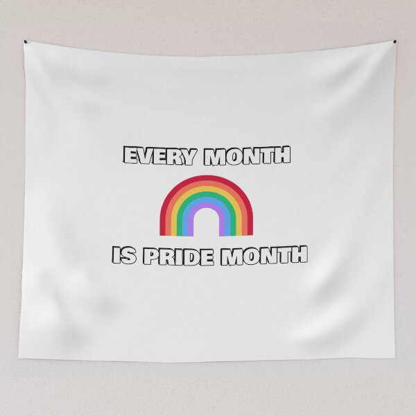 Item preview, Every month is pride month rainbow   designed and sold by Inspirationmotivation.