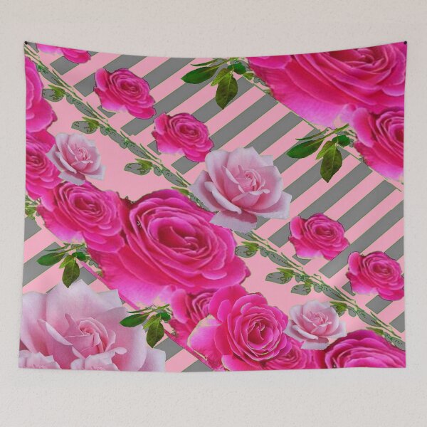 Item preview, PINK ROSES ABSTRACT PATTERNS ART designed and sold by sharlesart.