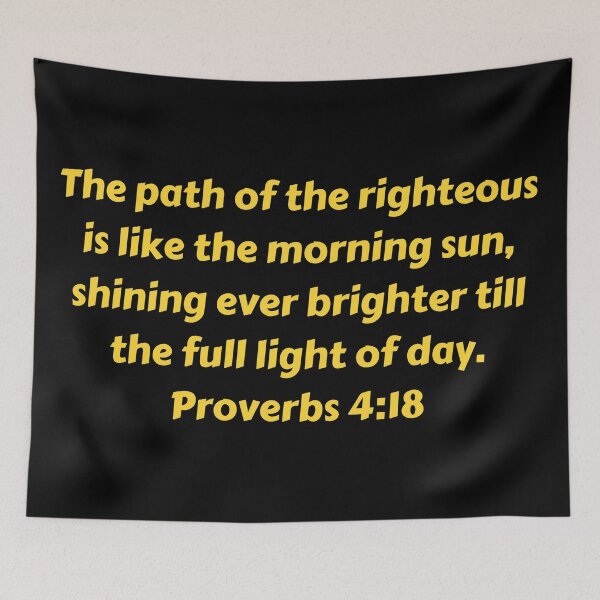 Item preview, Bible Verse Proverbs 4:18 designed and sold by Prayingwarrior.