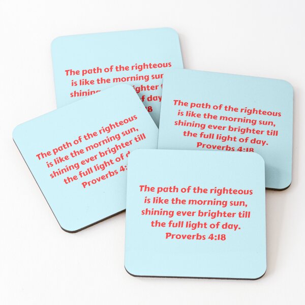 Artikelvorschau, Bible Verse Proverbs 4:18 entworfen und verkauft von Prayingwarrior.
