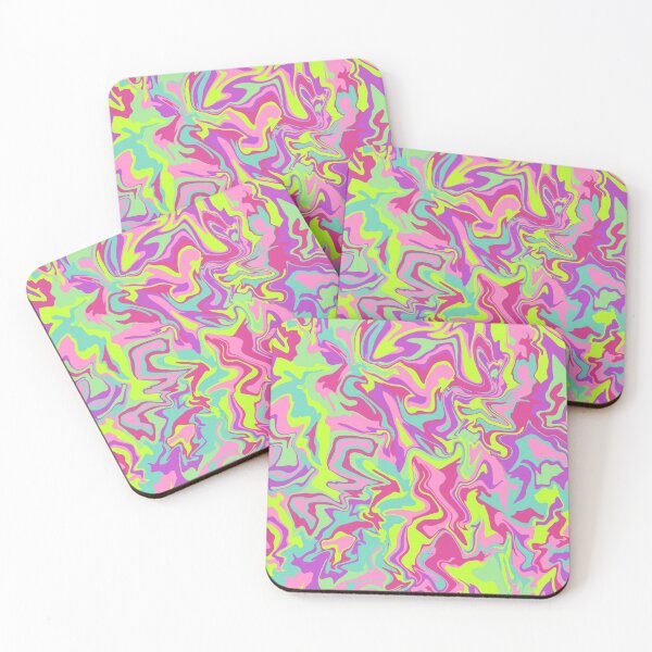 Item preview, Liquid Marble Highlighter Colors, Acid Colors, Fluor Colors Marble Swirls Print, Y2K Trend, Lime Yellow, Pink, Magenta, Purple, Acqua, Colorful Pattern designed and sold by Marina Oliveira Studio.
