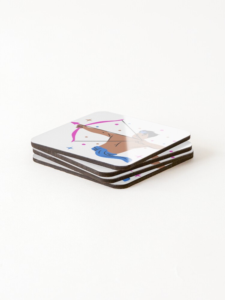 Thumbnail 4 of 5, Coasters (Set of 4), Sagittarius designed and sold by Rai002.