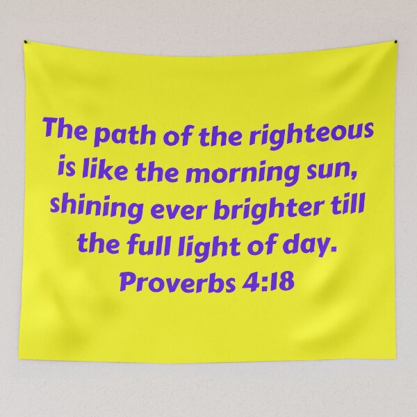 Item preview, Bible Verse Proverbs 4:18 designed and sold by Prayingwarrior.