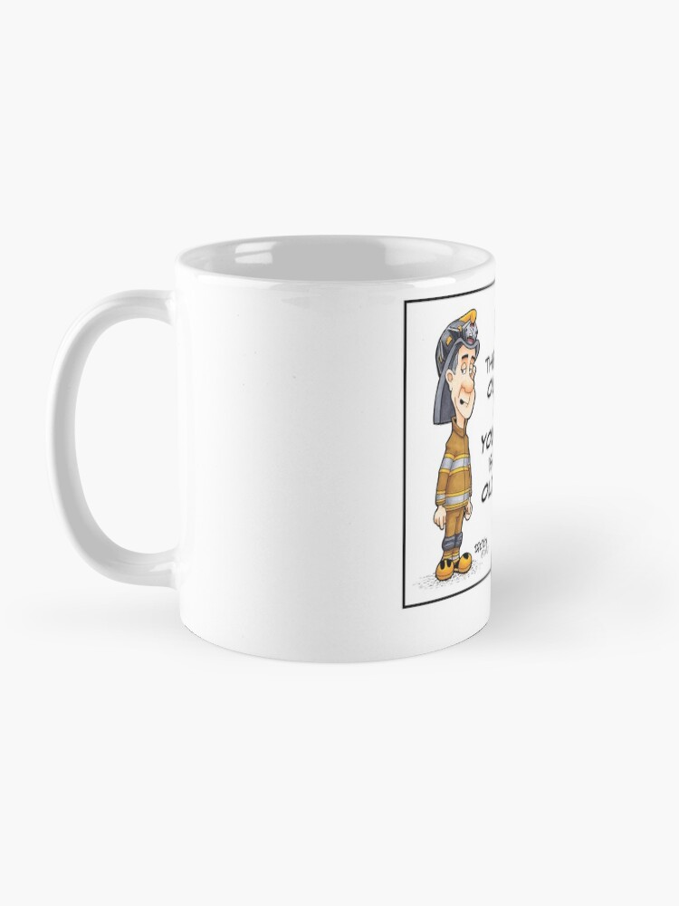 Alternate view of Old Firefighter Wisdom Coffee Mug