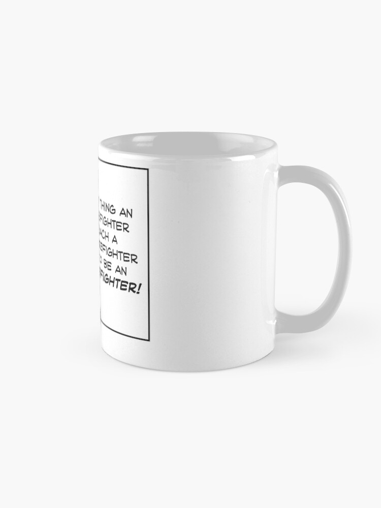 Alternate view of Old Firefighter Wisdom Coffee Mug