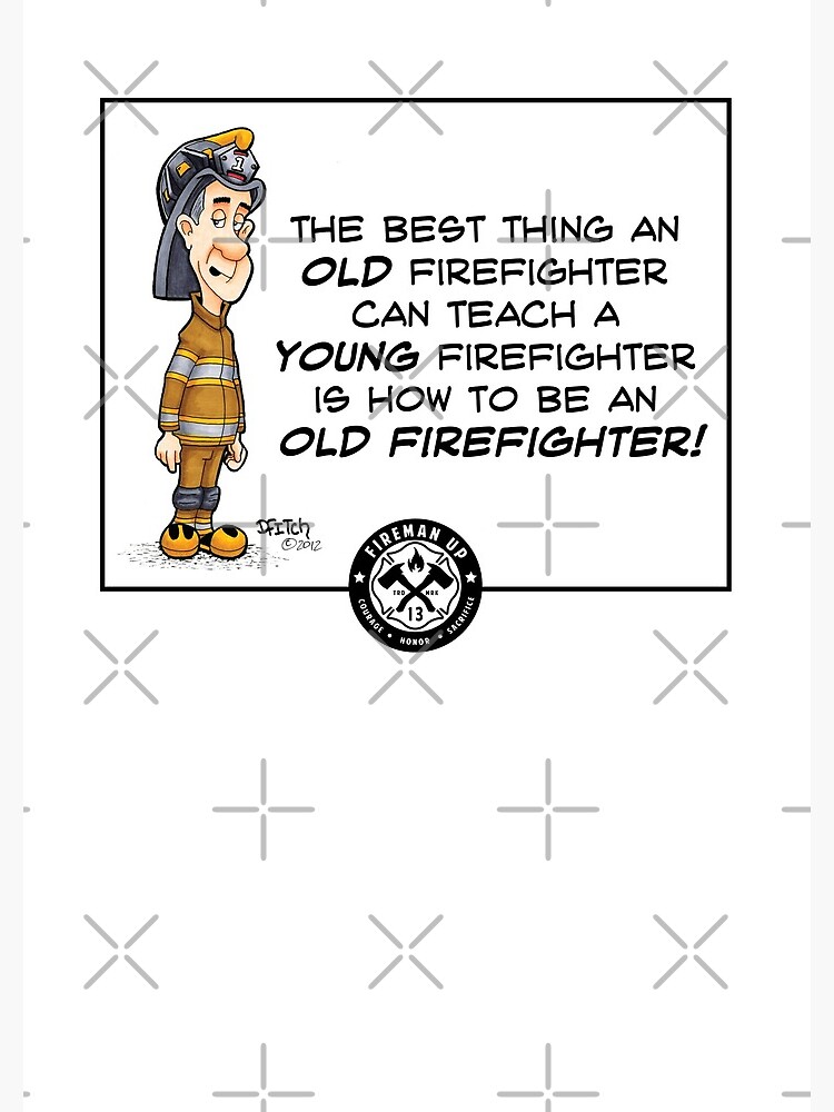 Thumbnail 3 of 3, Journal, Old Firefighter Wisdom designed and sold by FiremanUP.
