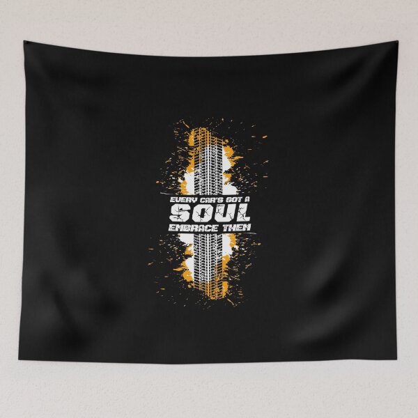 Item preview, Every Car Got a Soul Embrace Them, Black, White And Yellow Design designed and sold by TiiNGA.