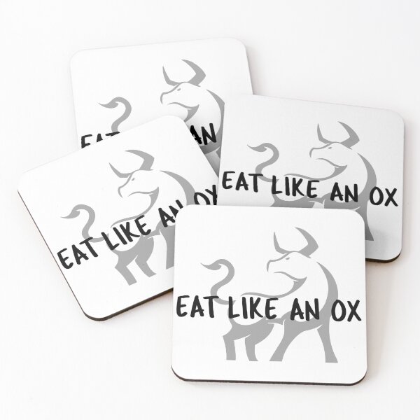 Item preview, Eat Like An Ox Vegan Style designed and sold by jrobdesignz.