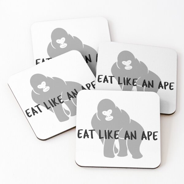 Item preview, Eat Like An Ape Vegan Style designed and sold by jrobdesignz.