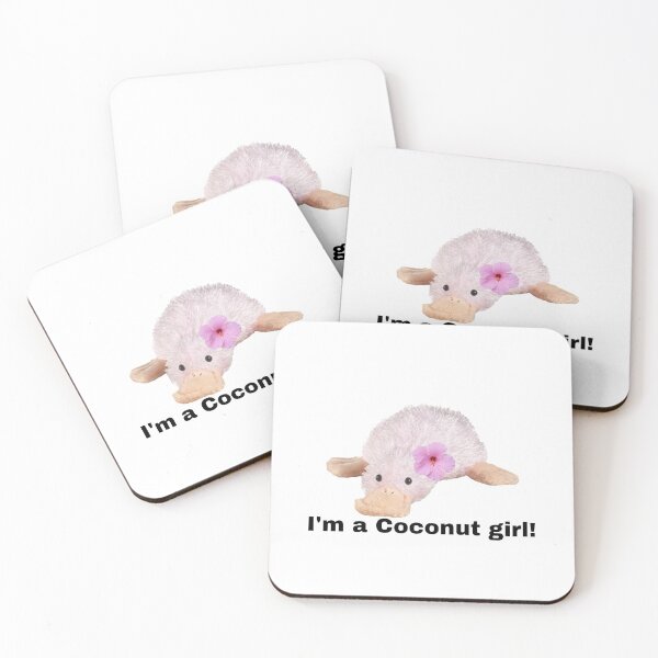Item preview, Webkinz waddles I’m a coconut girl meme designed and sold by dyslsexyia.