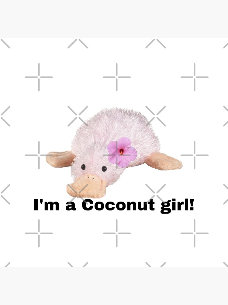"kinz waddles I’m a coconut girl meme" Canvas Print by dyslsexyia