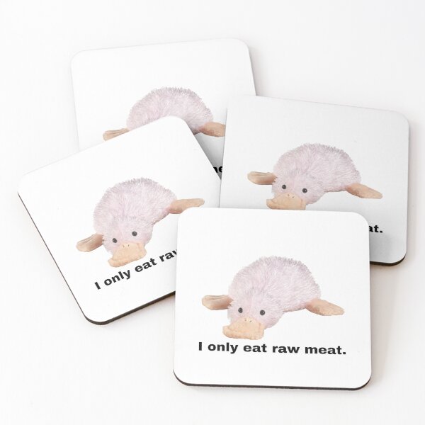 Item preview, Webkinz waddles I can only eat raw meat meme designed and sold by dyslsexyia.