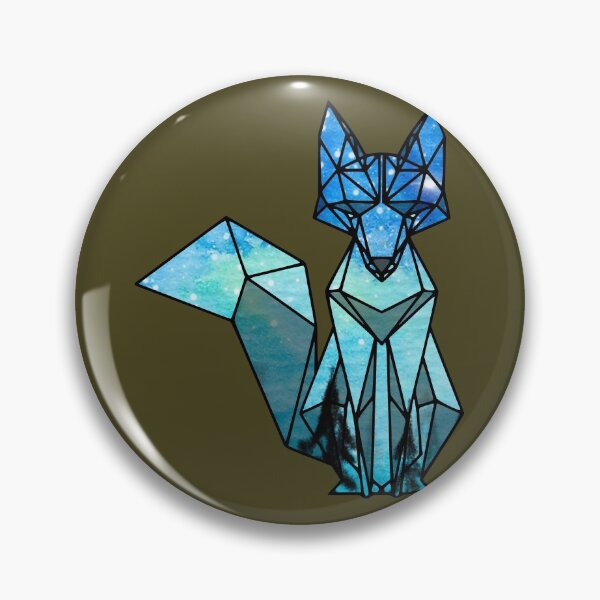 Item preview, Night Crystal Fox - Blue Polygon designed and sold by Chubuter.