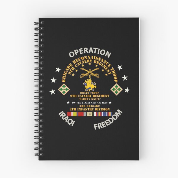Item preview, Army - BRT - 9th Cav, B Trp, 3rd Bde - 4th Inf Div - OPERATION IF w IRAQ SVC designed and sold by Military Insignia Products.