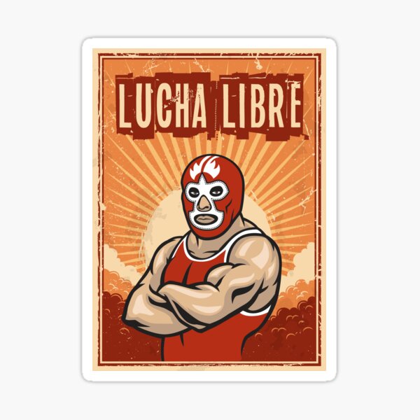 Vista previa del artículo con la obra «Lucha Libre, cartel de lucha libre mexicana, Luchador», diseñado y vendido por monsterplanet.