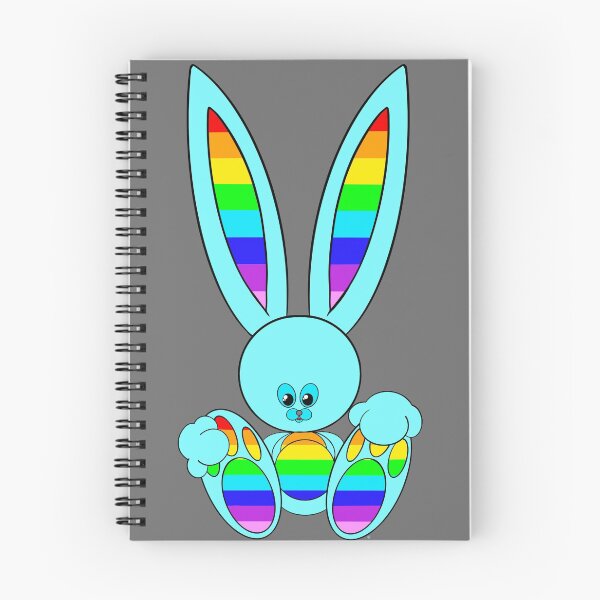 Item preview, LGBTQ PRIDE MONTH: CARTOON BLUE BUNNY designed and sold by CelebraToons.