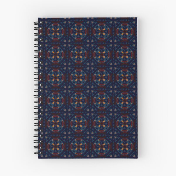 Item preview, Autumn Winter Dark Blue Orange Pink Red Moroccan Geometric Seamless Pattern Design designed and sold by PatternPerfect.