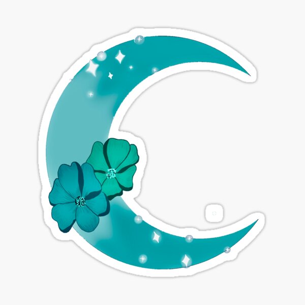 Item preview, Blue flower moon designed and sold by Jocybossy3213.
