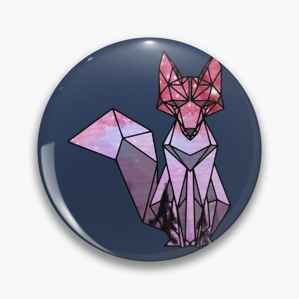 Item preview, Night Crystal Fox - Red Polygon designed and sold by Chubuter.