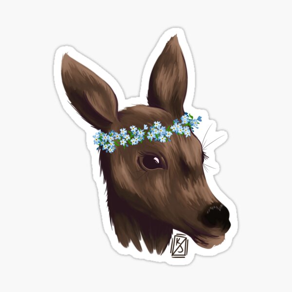 Me Not Deer" Sticker for Sale by sorioffantasy Redbubble