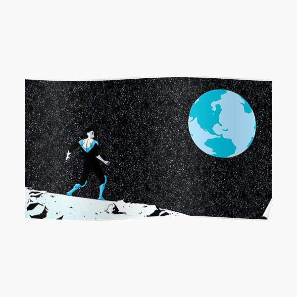 invincible landing on the moon Poster