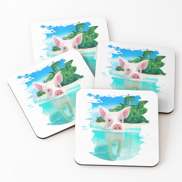 Item preview, Bahamas Swimming Pigs Pig Swim Beach Holidays designed and sold by LbentaChard.