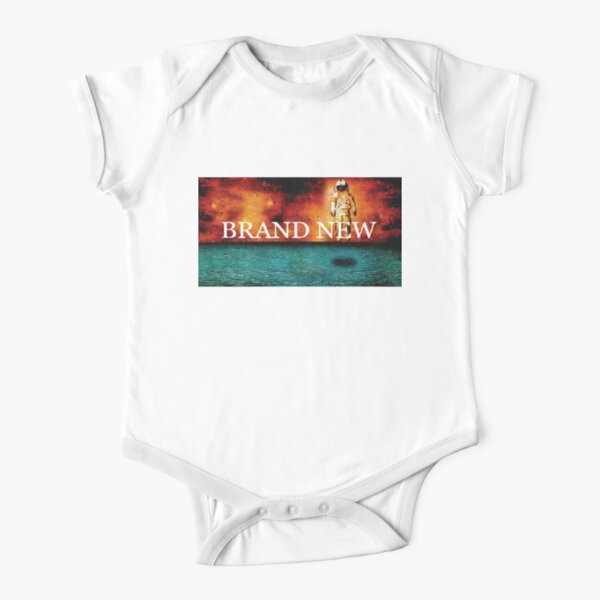 Brand New textured album art logo Short Sleeve Baby One-Piece