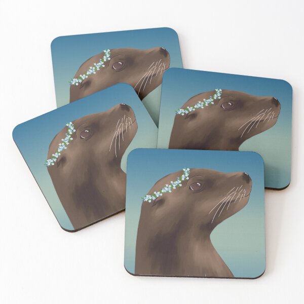 Item preview, Sea Lion and Forget Me Nots designed and sold by Krystal  Thomas.