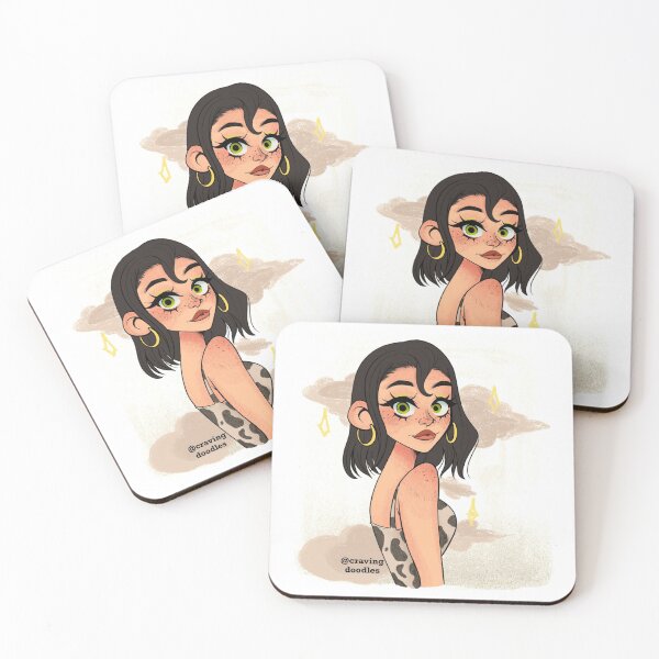 Item preview, Olive eyes girl designed and sold by CravingDoodles.