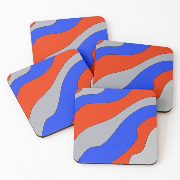 Item preview, Wave Streams Art: Blue, Red, Gray designed and sold by Sophiaesq.